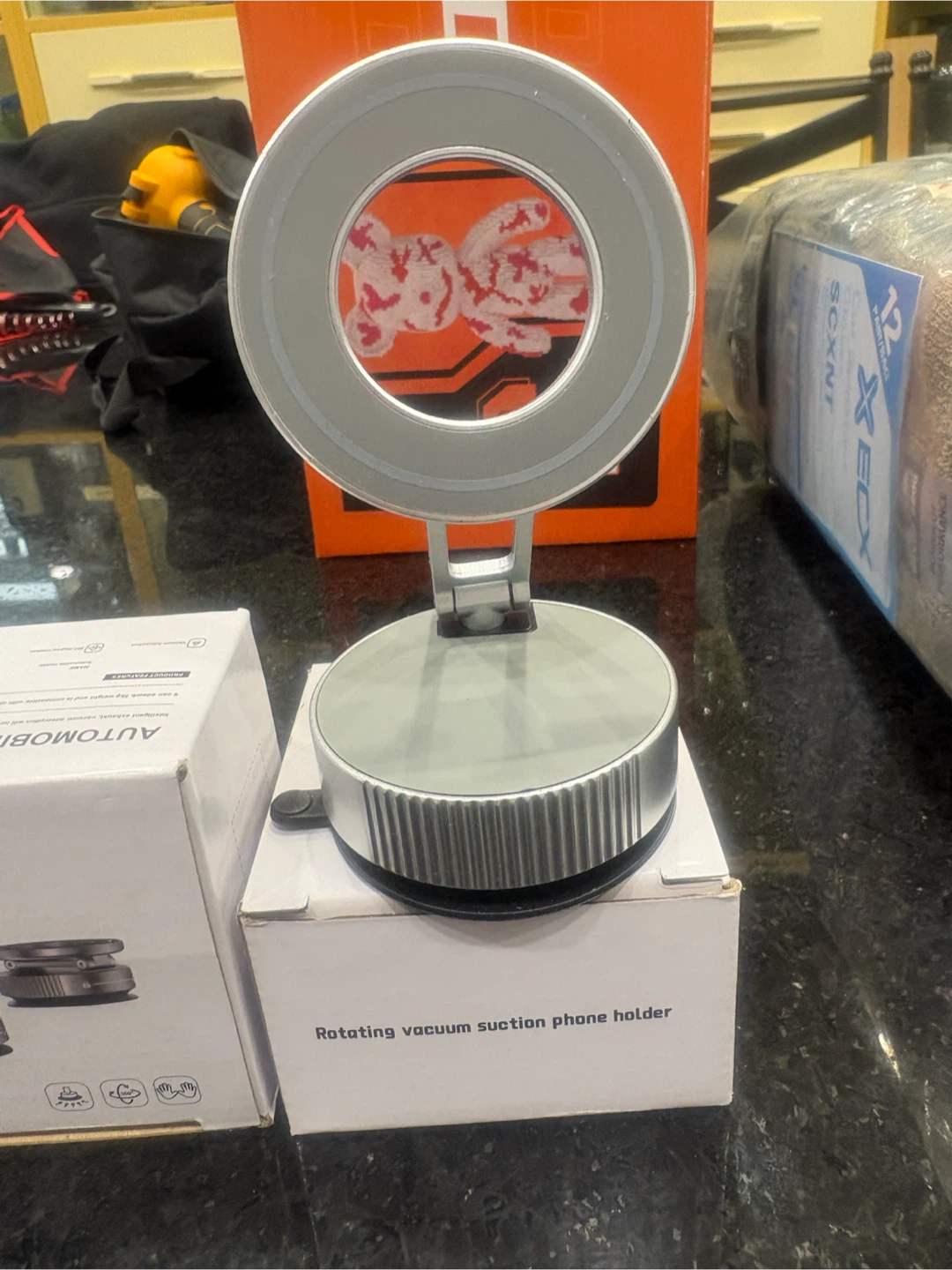 Rotating Vacuum Suction Phone Holder