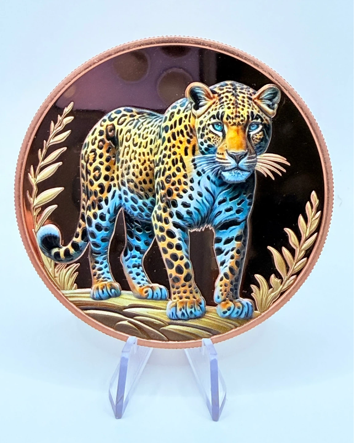 Large Wild Cat Themed Decorative Coins - photo 3
