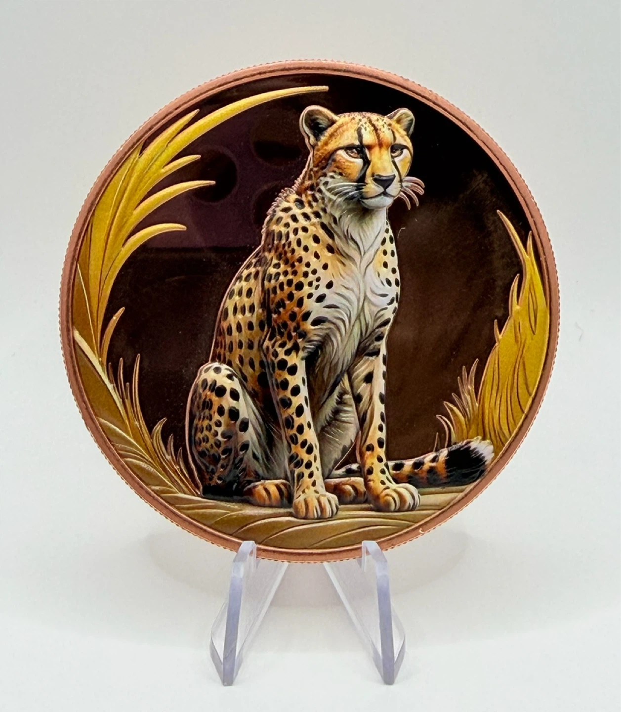 Large Wild Cat Themed Decorative Coins - photo 4