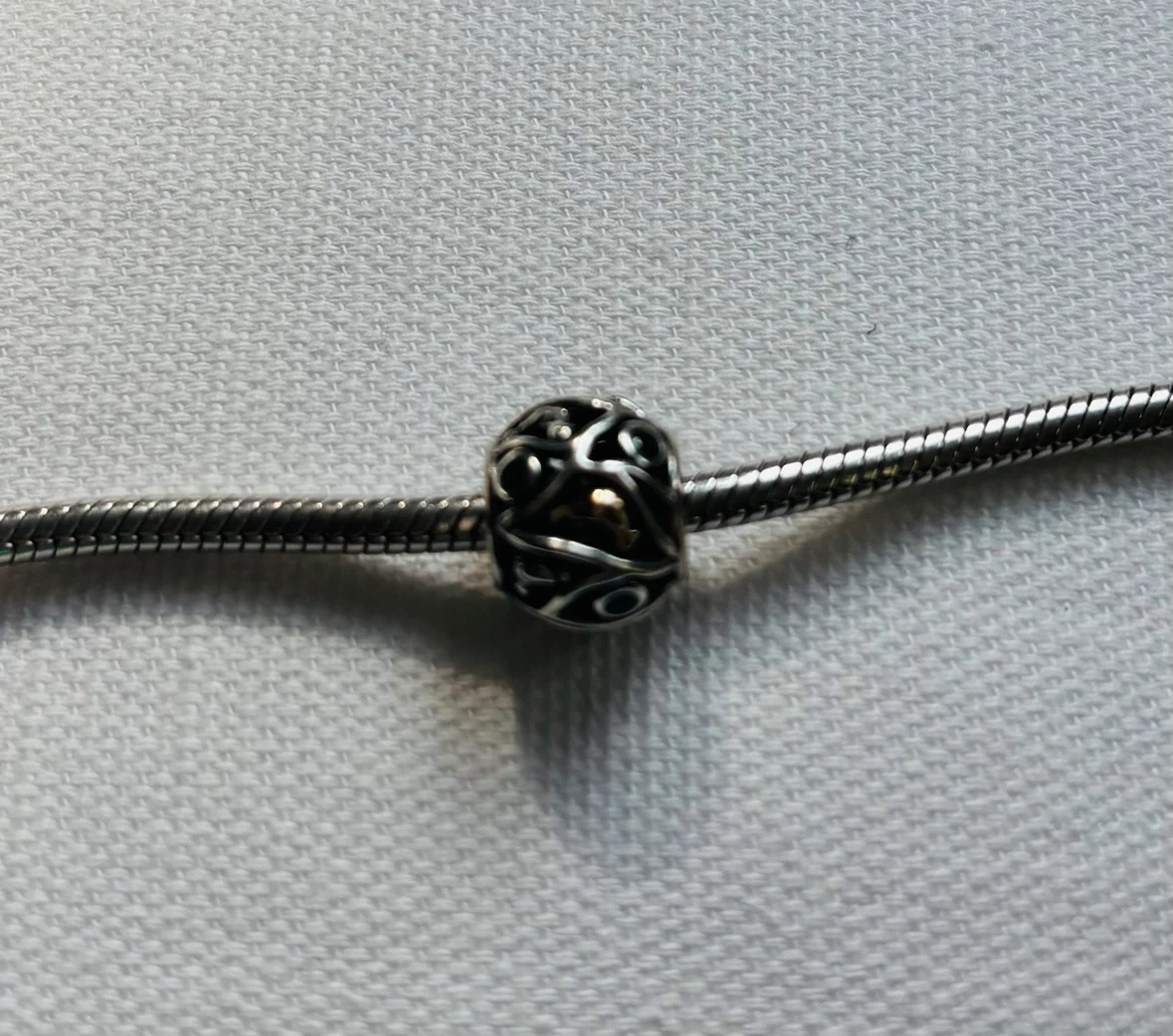 Silver Pandora bracelet with four charms - photo 5