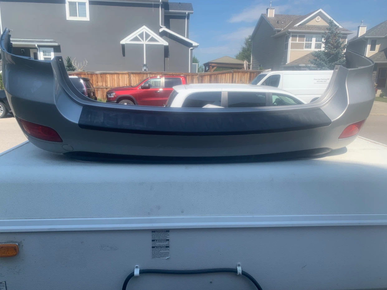Silver Rear Bumper for Hyundai Santa Fe