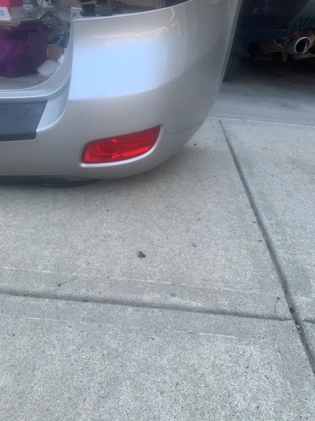 Silver Rear Bumper for Hyundai Santa Fe - photo 5