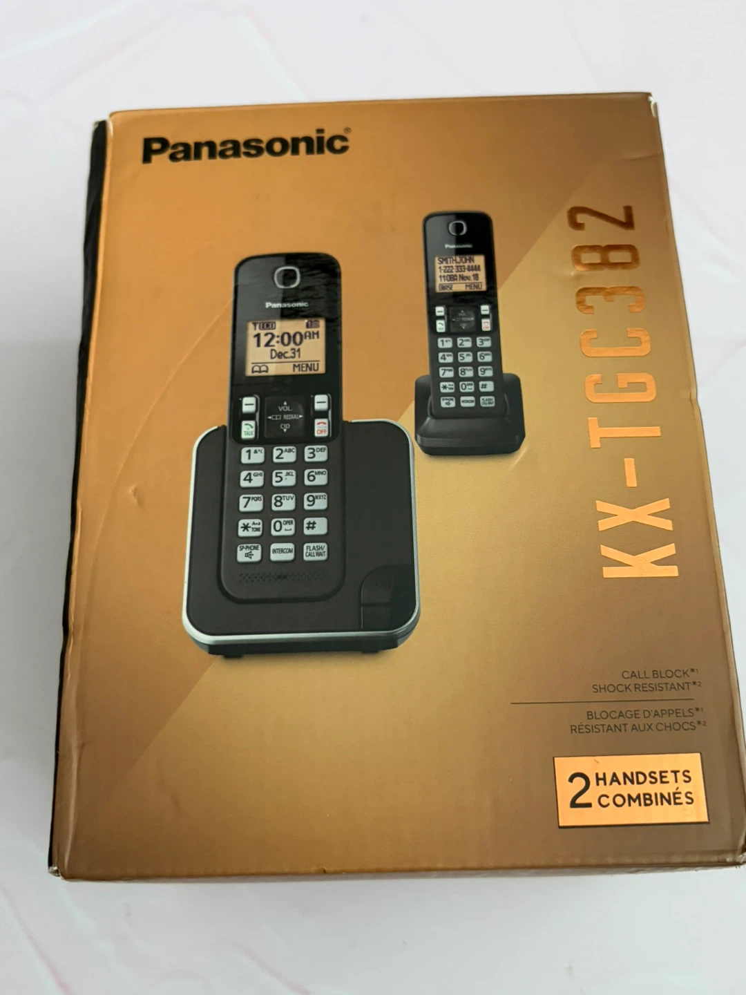 New Panasonic 2 Cordless Handsets Phones - photo 4