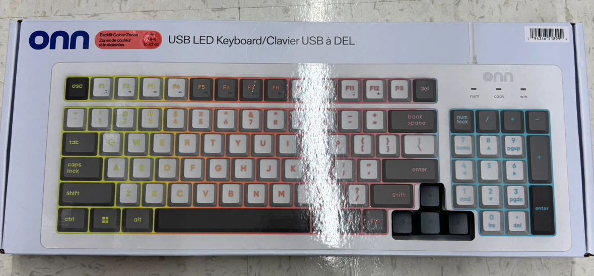 ONN USB LED Silent Keyboard