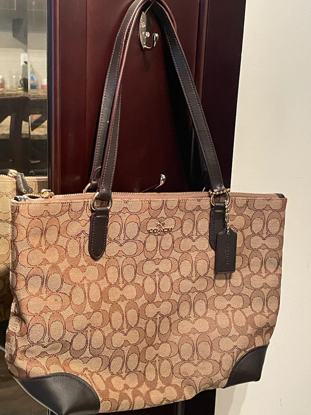 Coach Signature Canvas Tote Bag