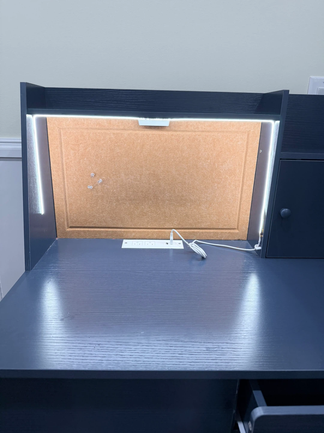 Blue Kids Desk and Chair Set with Built-in Light - photo 4