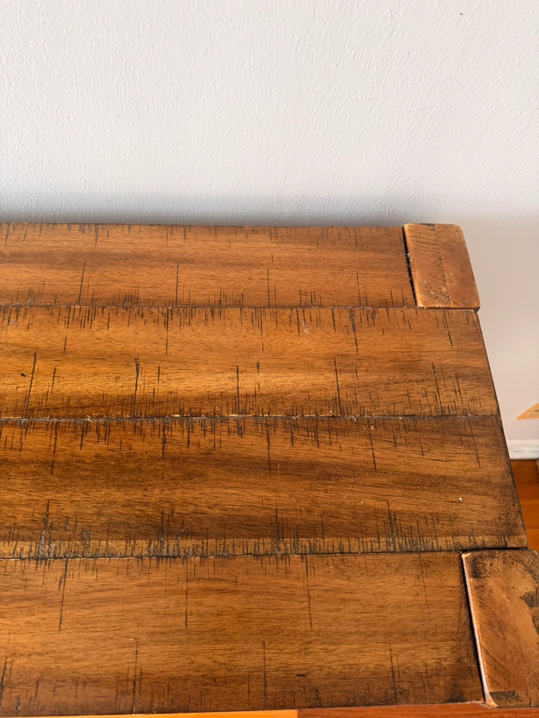 Wood Console Table with Metal Accents - photo 3