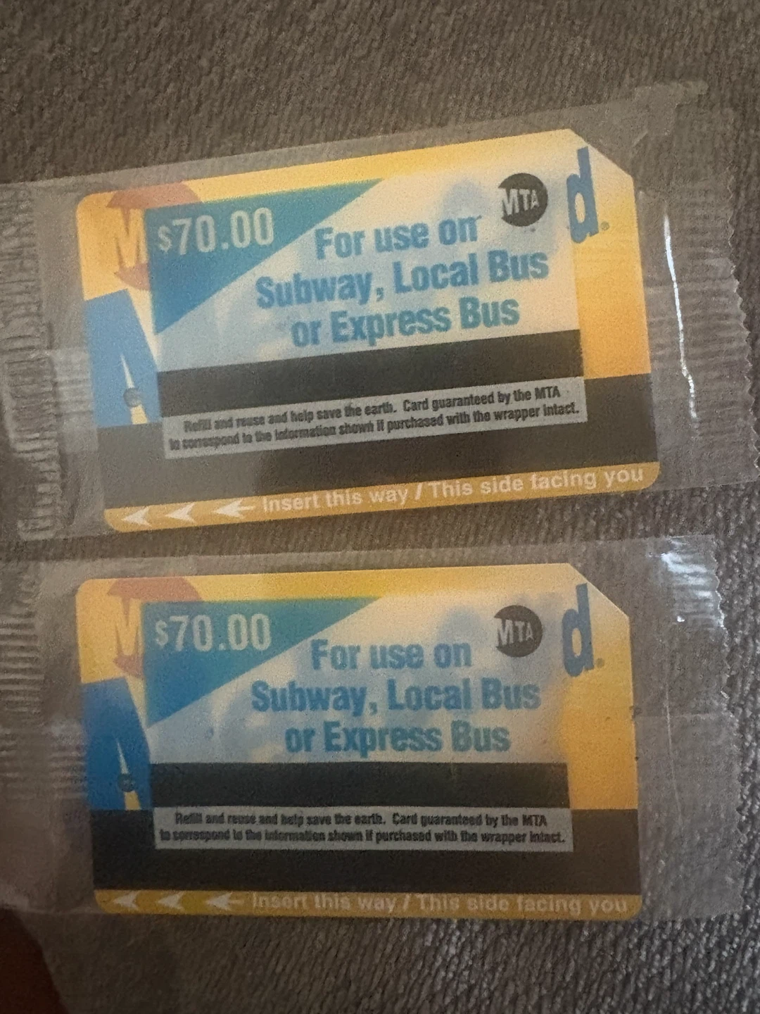 Metro cards