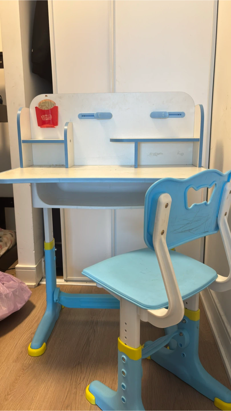 Kids Adjustable Study Desk and Chair Set