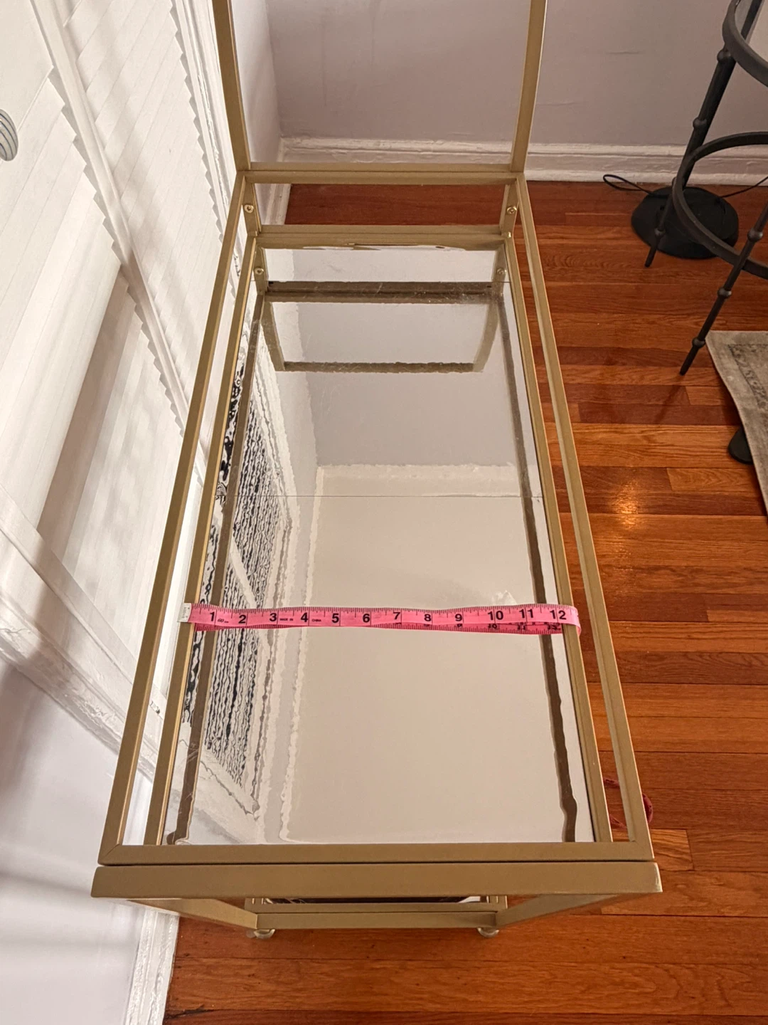 Gold Bar Cart with Shelves - photo 4