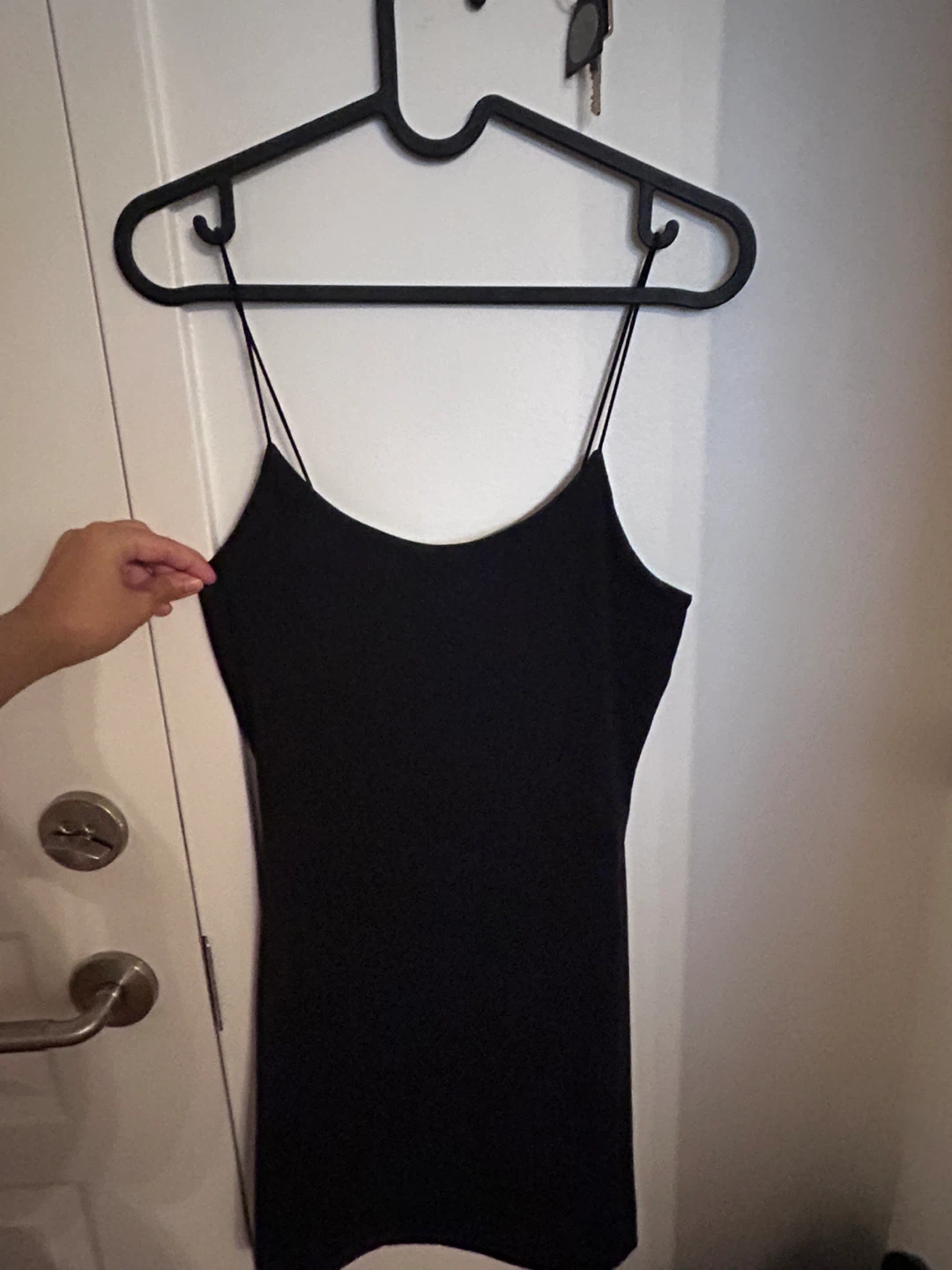 Black Spaghetti Strap Tank Top