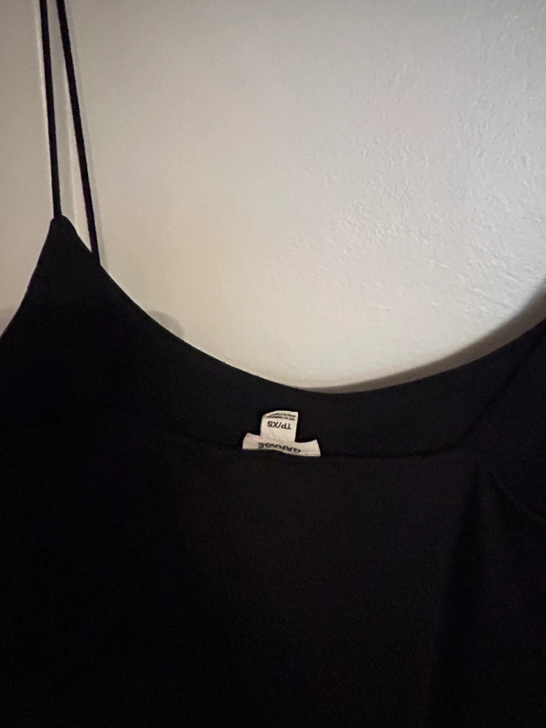 Black Spaghetti Strap Tank Top - photo 2