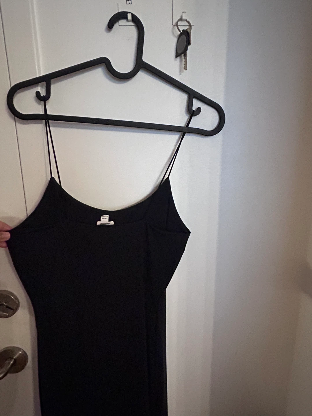 Black Spaghetti Strap Tank Top - photo 4