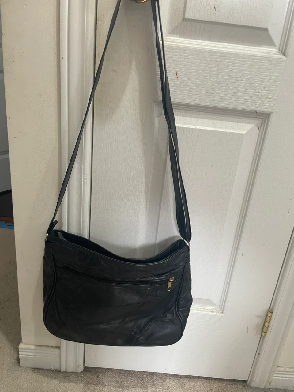 Black Leather Shoulder Bag - photo 2