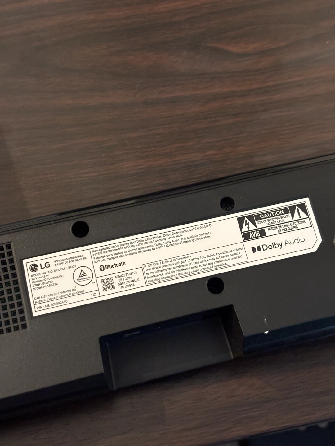 LG SQC1 Soundbar and Subwoofer - photo 4