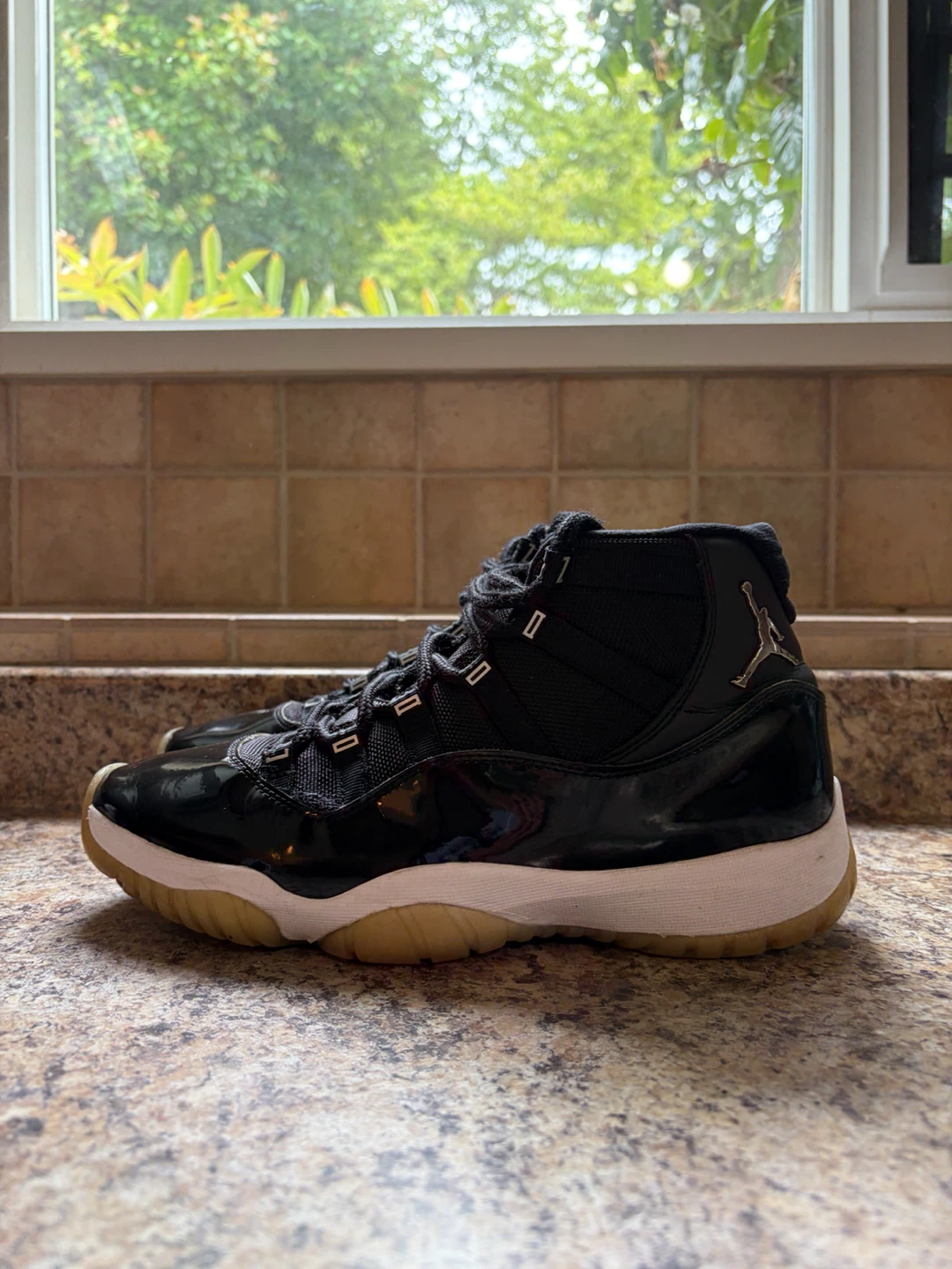 Air Jordan 11 Retro Black "Concord" Sneakers - photo 3