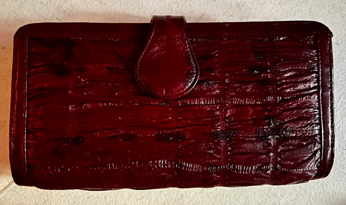 Vintage Eelskin Long Wallet / Clutch Wallet