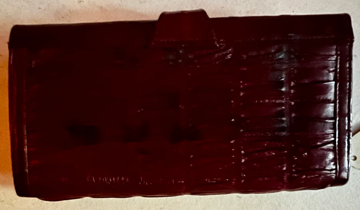 Vintage Eelskin Long Wallet / Clutch Wallet - photo 2
