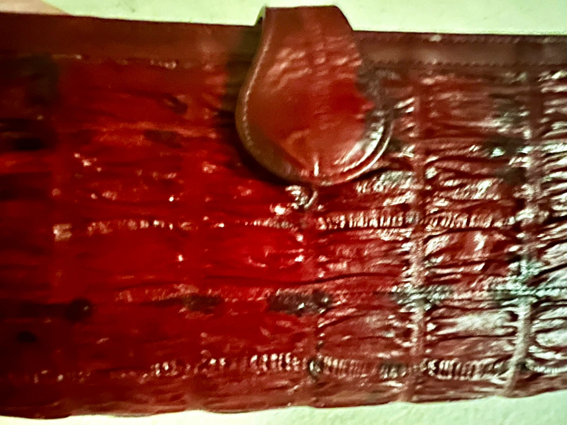 Vintage Eelskin Long Wallet / Clutch Wallet - photo 5