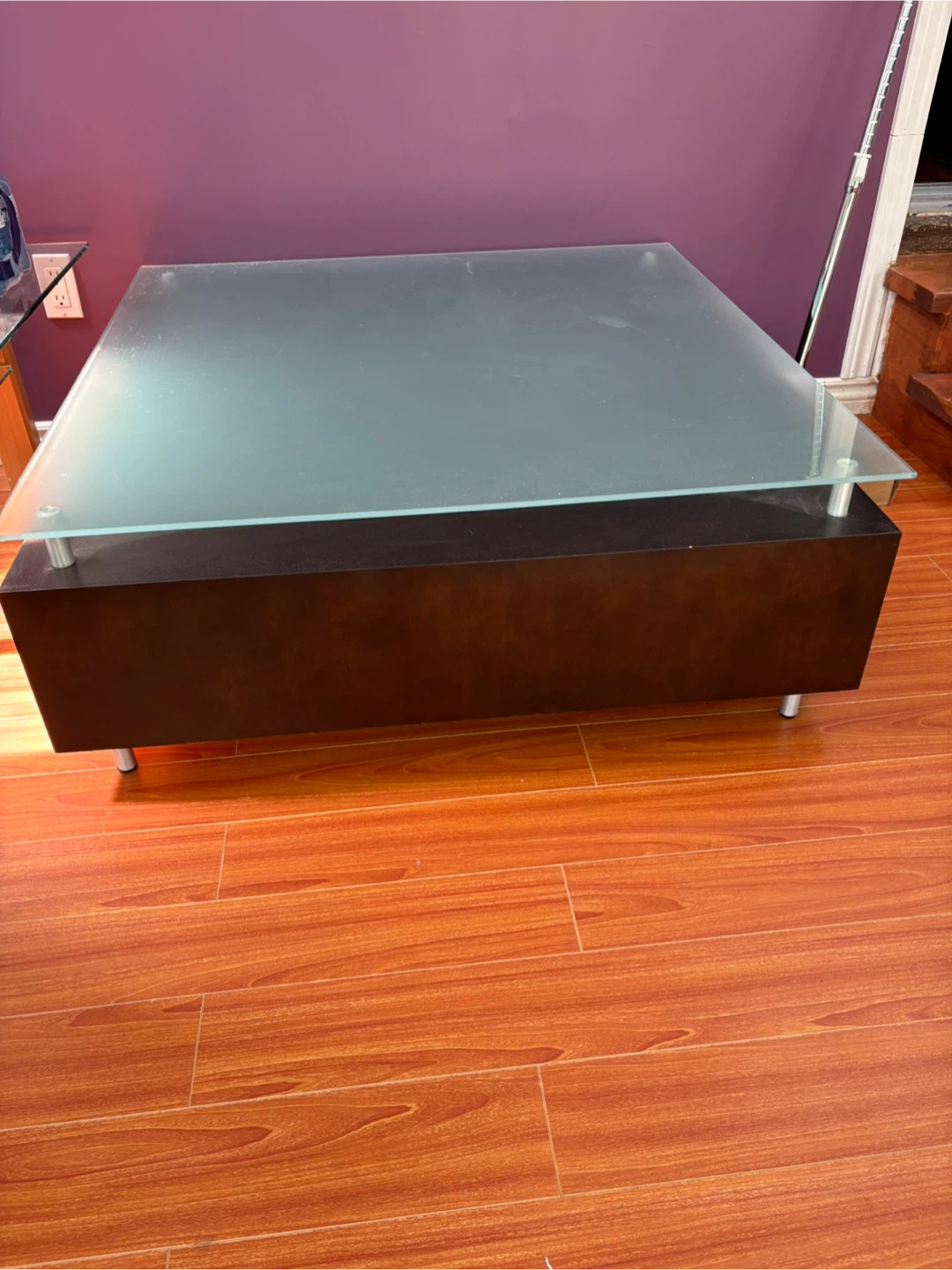 Modern Coffee Table with Glass Top - photo 2