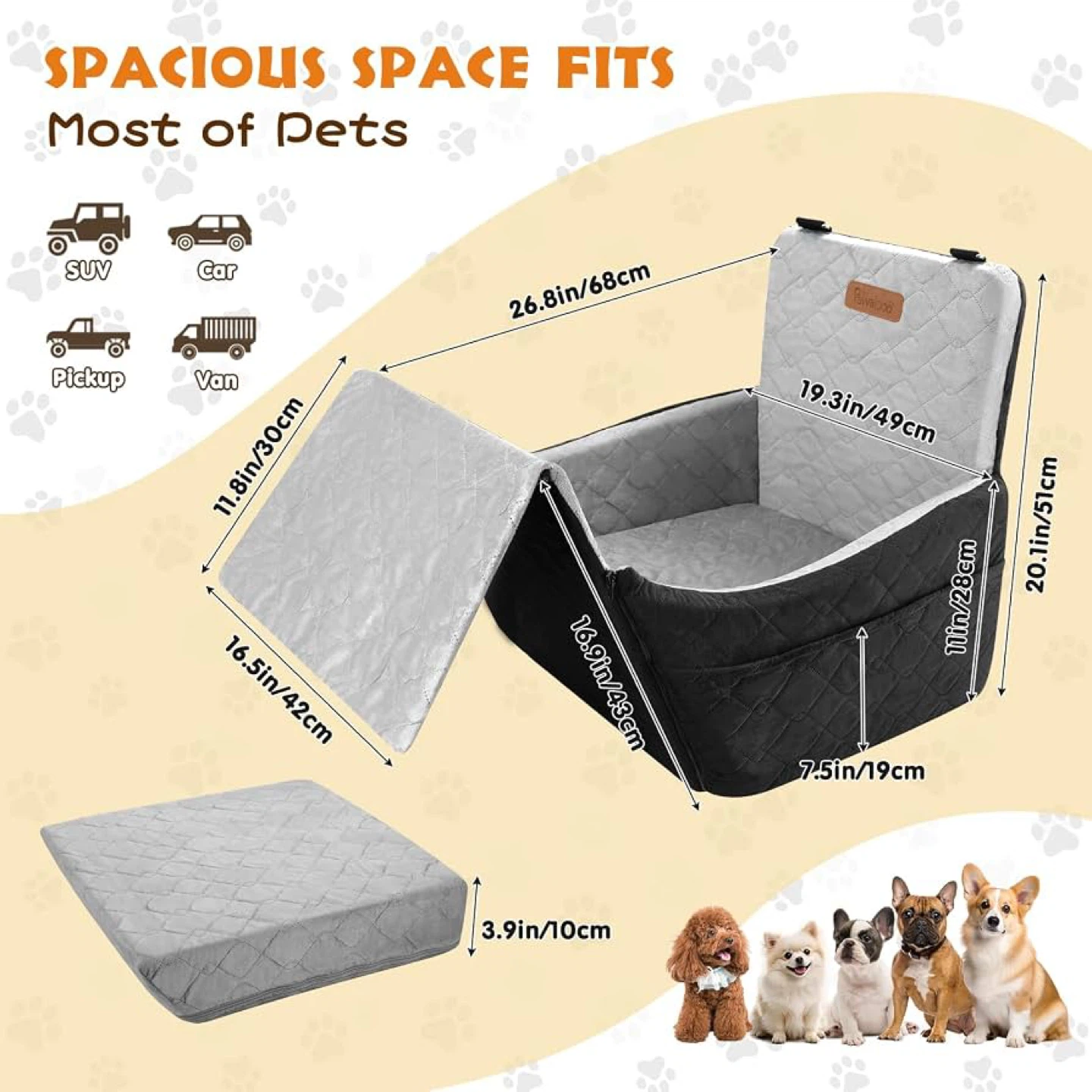 Pawaboo Dog Car Seat - photo 2