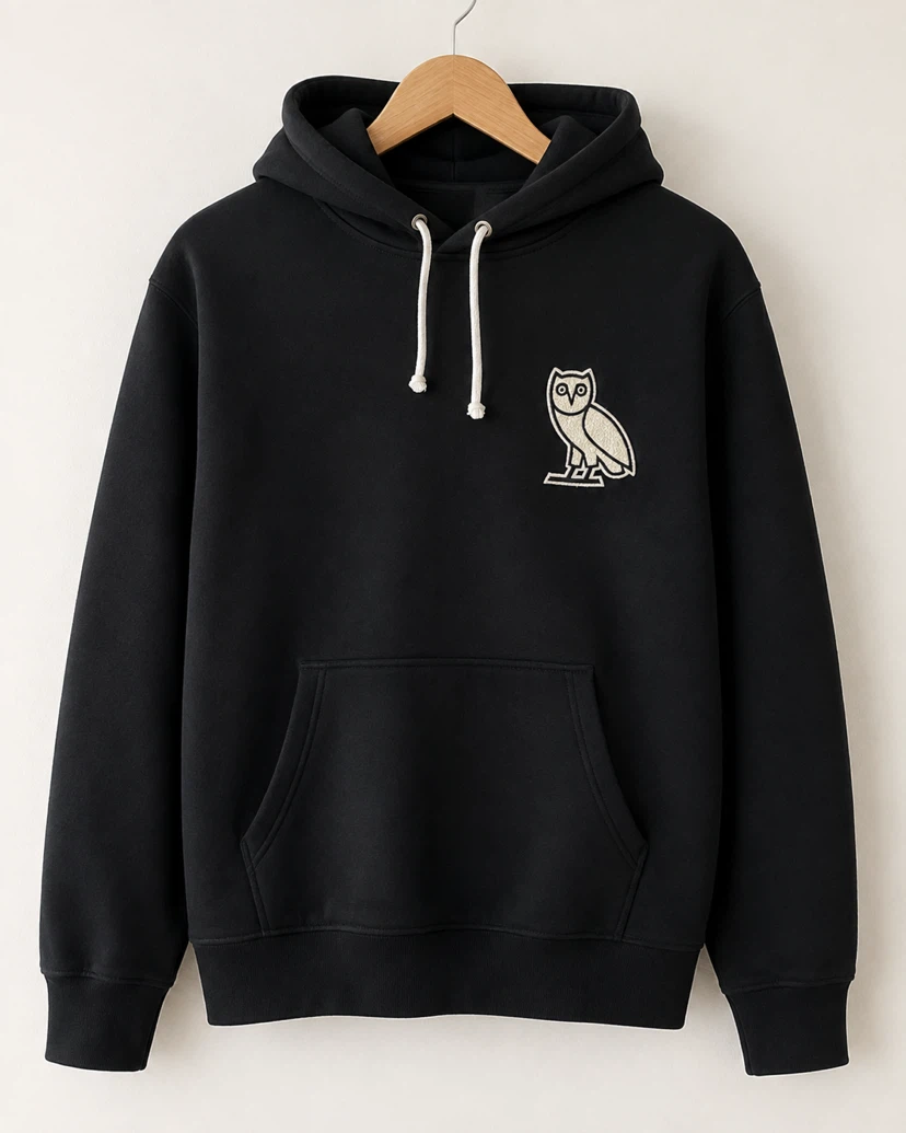 OVO Black Owl Logo Hoodie