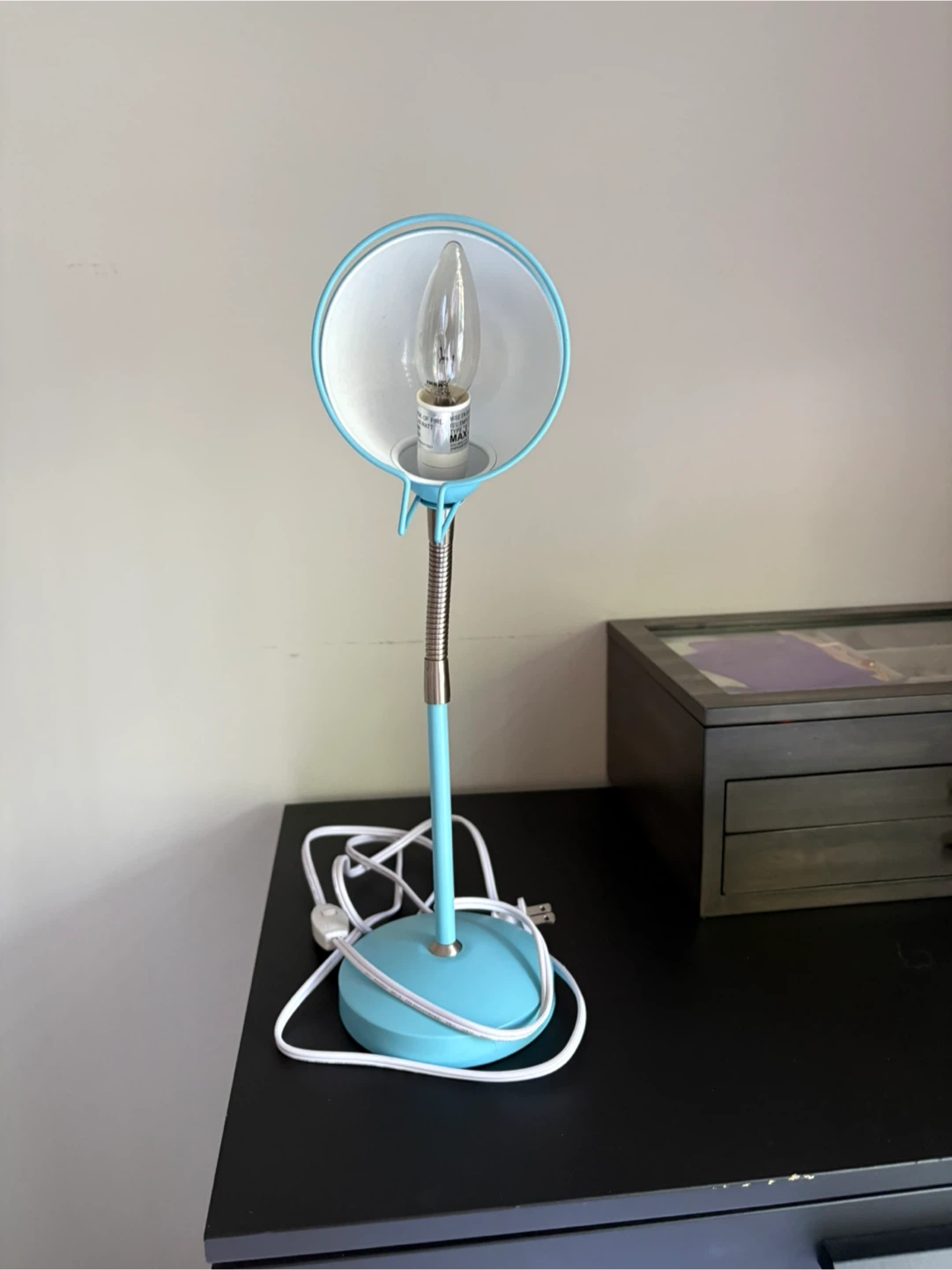 Teal Desk Lamp with Adjustable Neck - photo 4