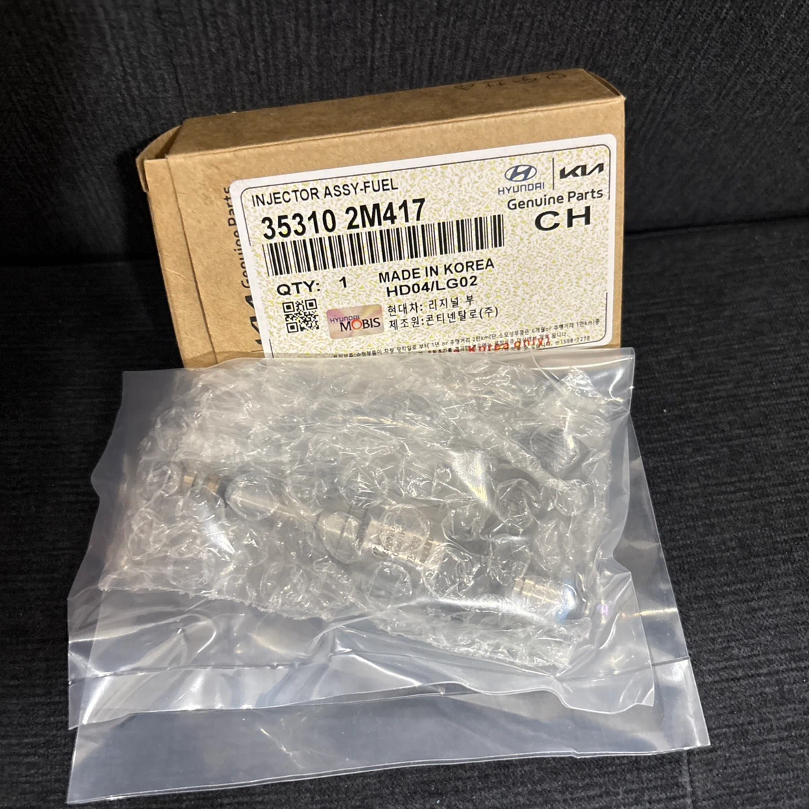 Hyundai Genuine Parts Injector Assy-Fuel 35310 2M417 - photo 2