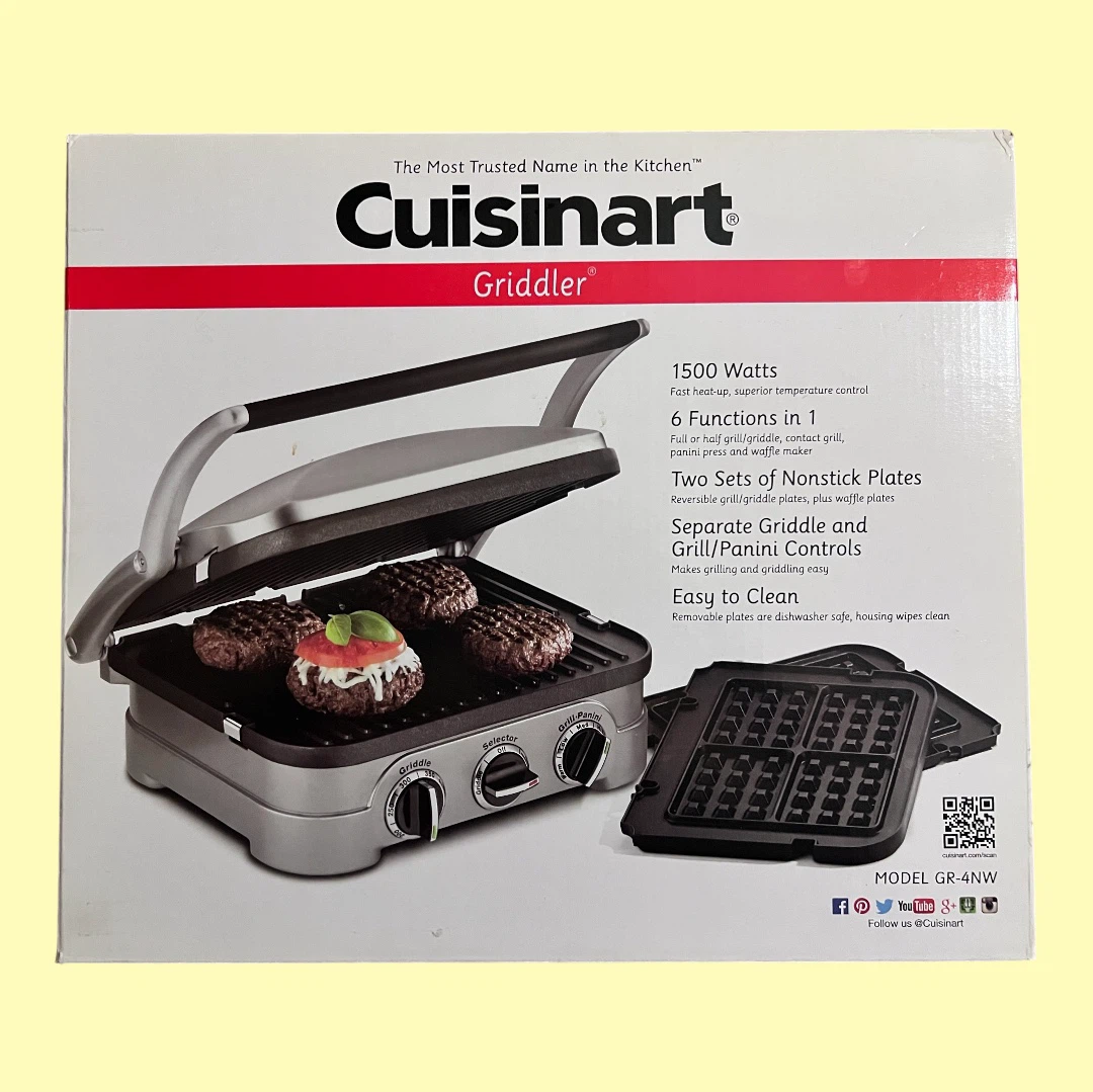 Cuisinart Griddler 6-in-1 Grill and Panini Press