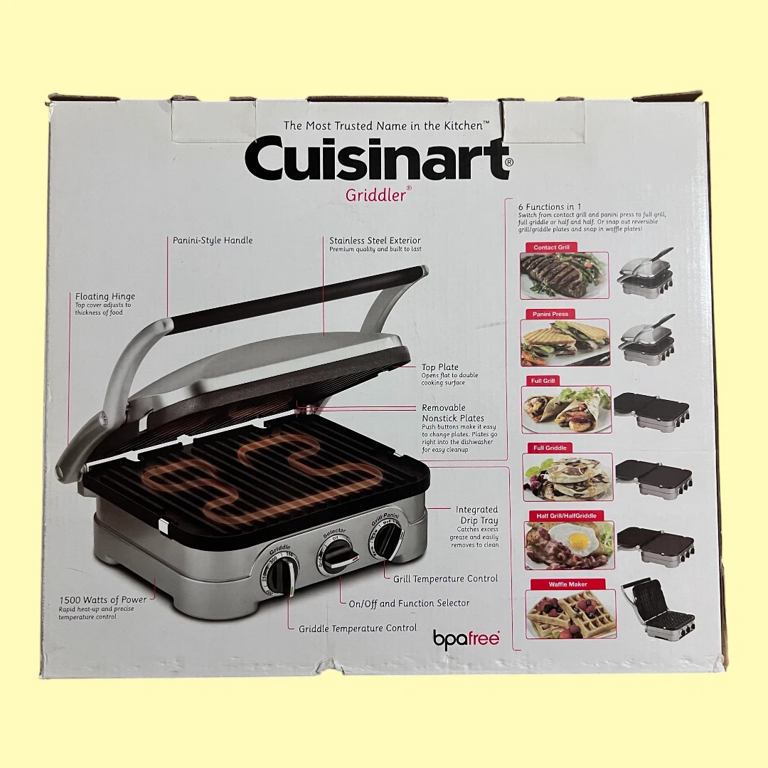 Cuisinart Griddler 6-in-1 Grill and Panini Press - photo 3