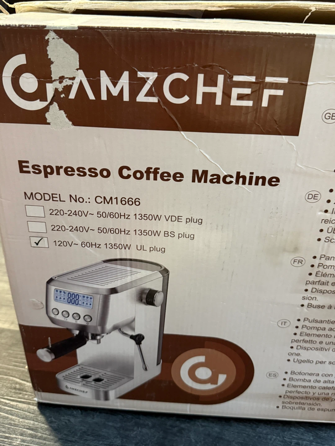 AMZCHEF Espresso Coffee Machine CM1666