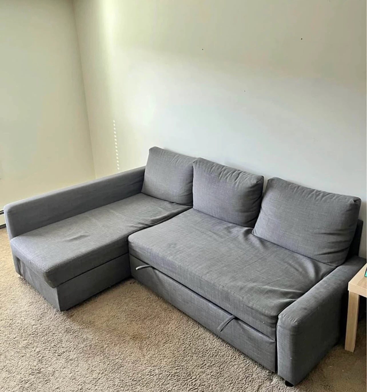 IKEA Grey Sectional Sofa Storage Sleeper *Can Deliver* - photo 2