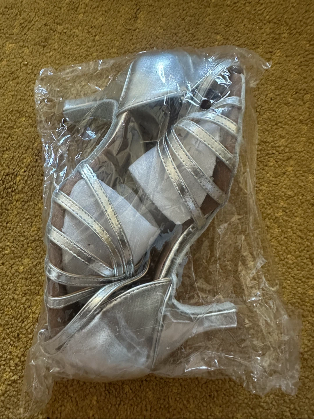 Salsa Silver Strappy Heels - Size 36