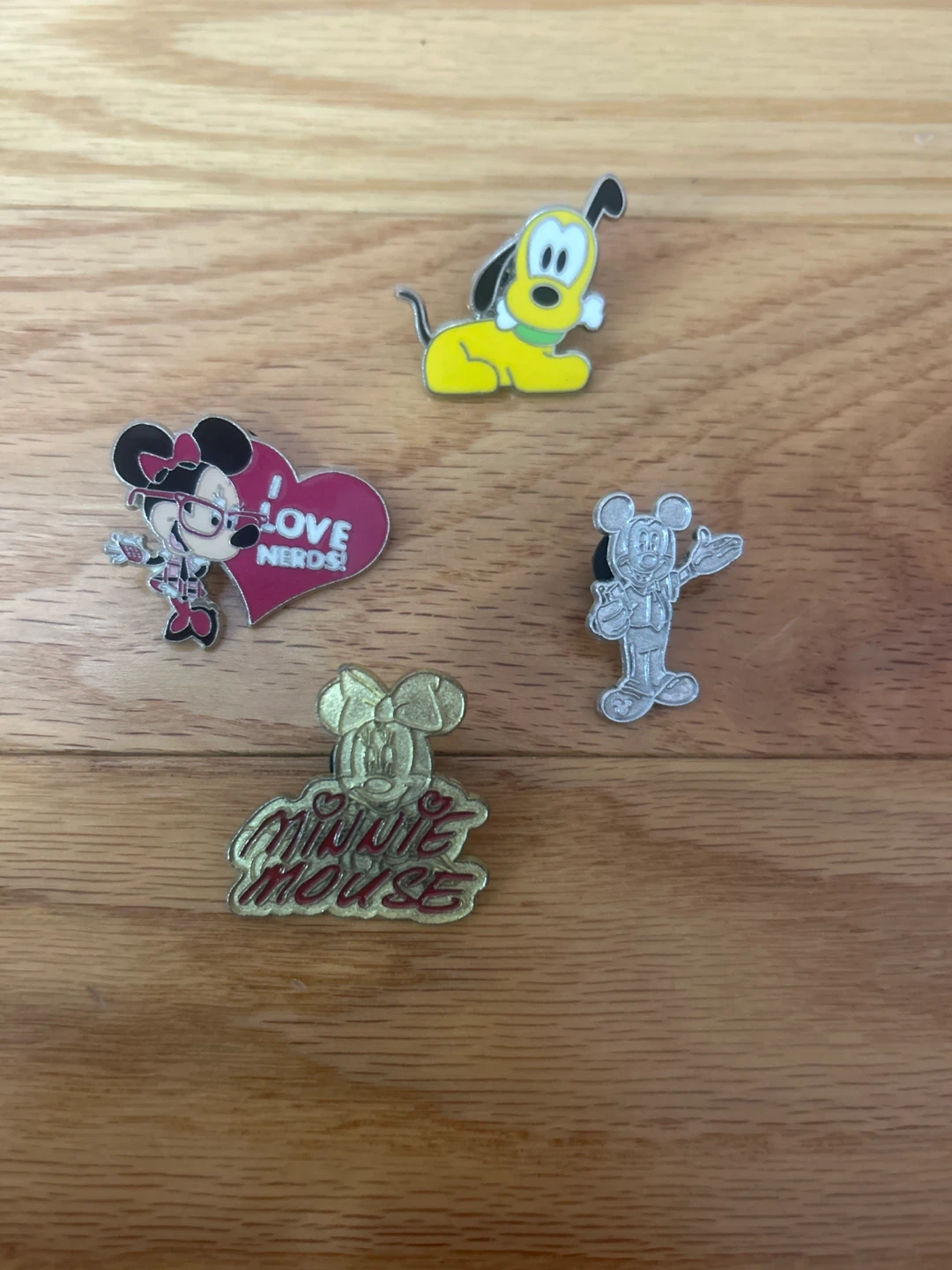 Disney Enamel Pin Set of 4