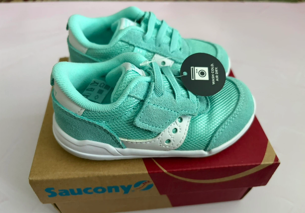 New Saucony EU 22.5/US 6.5 Little Kid Turquoise/White Shoes