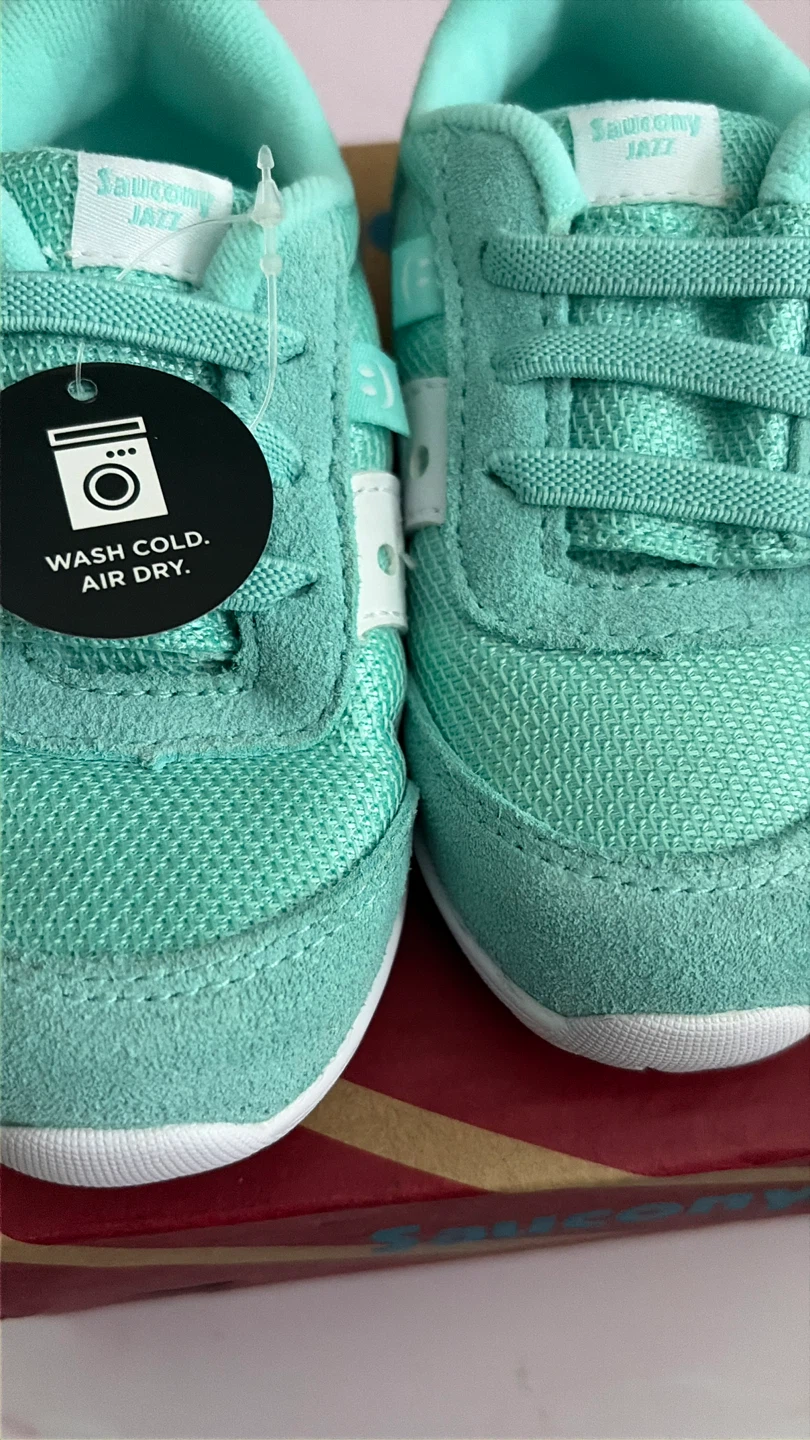 New Saucony EU 22.5/US 6.5 Little Kid Turquoise/White Shoes - photo 2