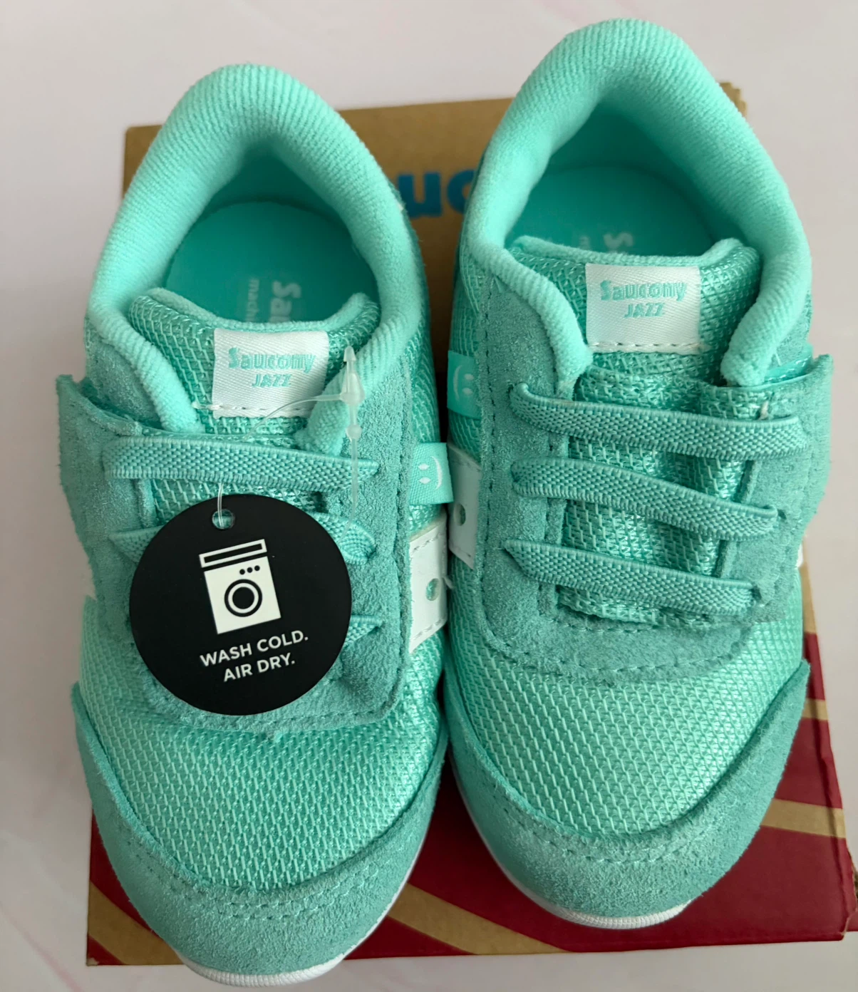 New Saucony EU 22.5/US 6.5 Little Kid Turquoise/White Shoes - photo 4