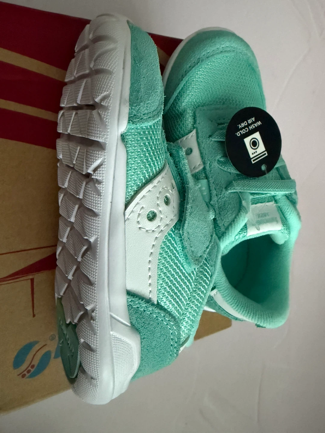 New Saucony EU 22.5/US 6.5 Little Kid Turquoise/White Shoes - photo 5