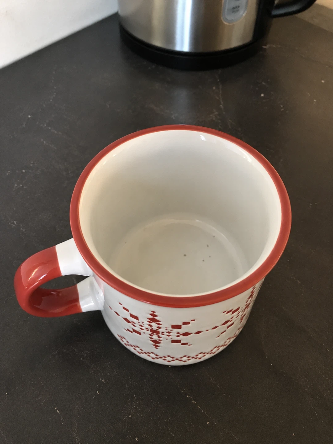 Siaki Collection White and Red Snowflake Mug - photo 4