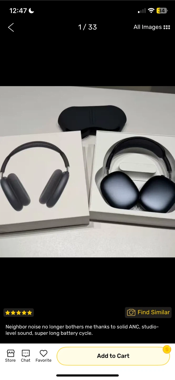 Apple AirPods Max Wireless Over-Ear Headphones - Space Gray