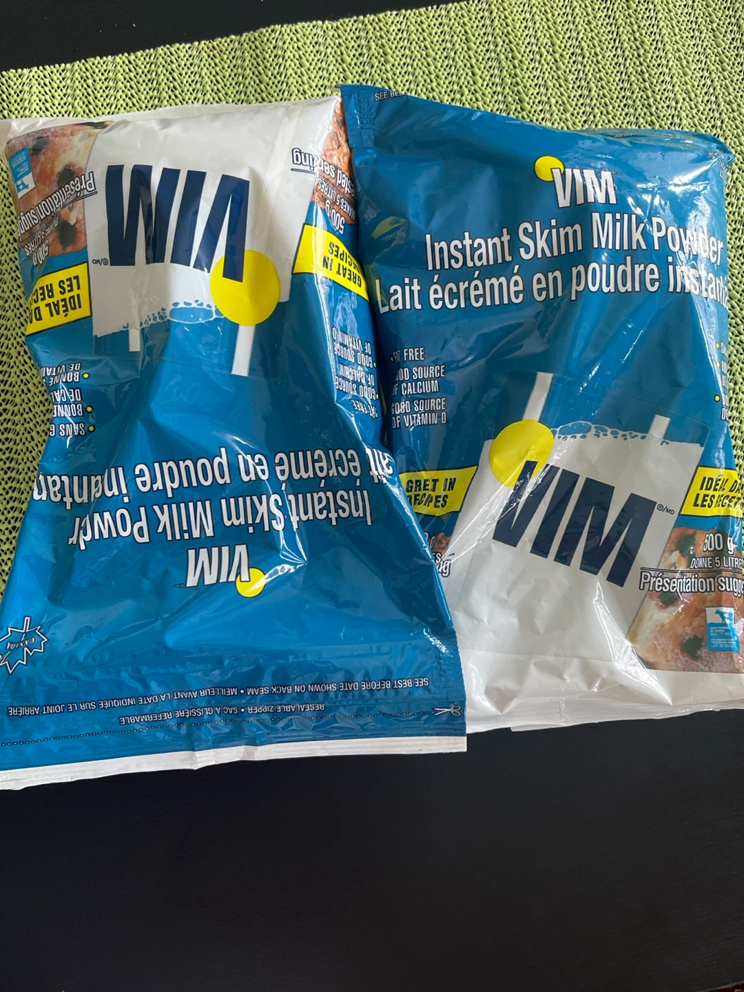 VIM Instant Skim Milk Powder 500g (2 Bags)