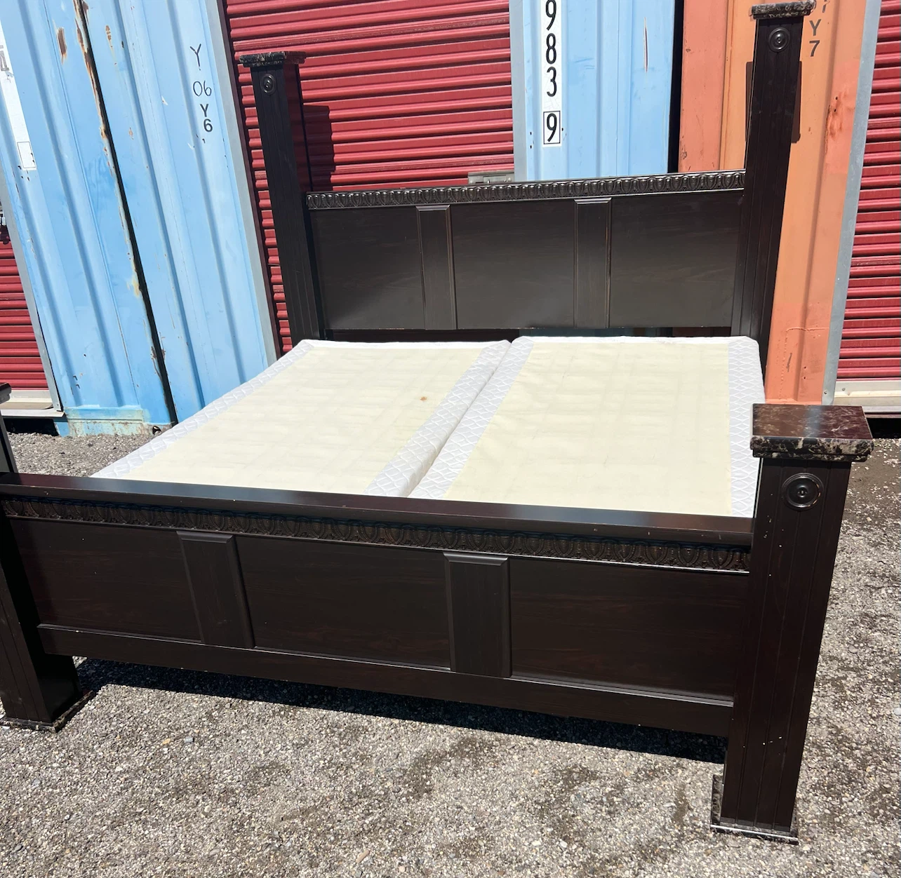 King Wood Bedframe Mattress and Boxsprings *Can Deliver* - photo 4