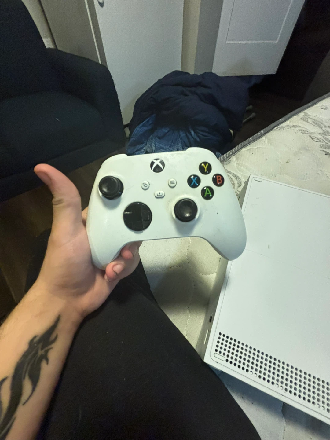 White Xbox Series S Console with Controller