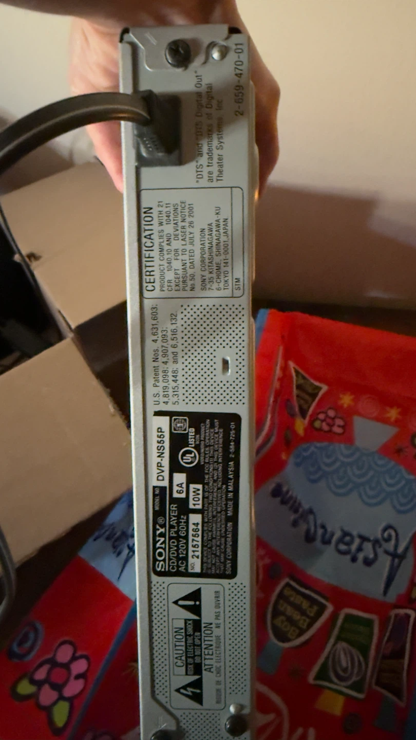 Sony DVP-NS55P DVD Player - photo 5
