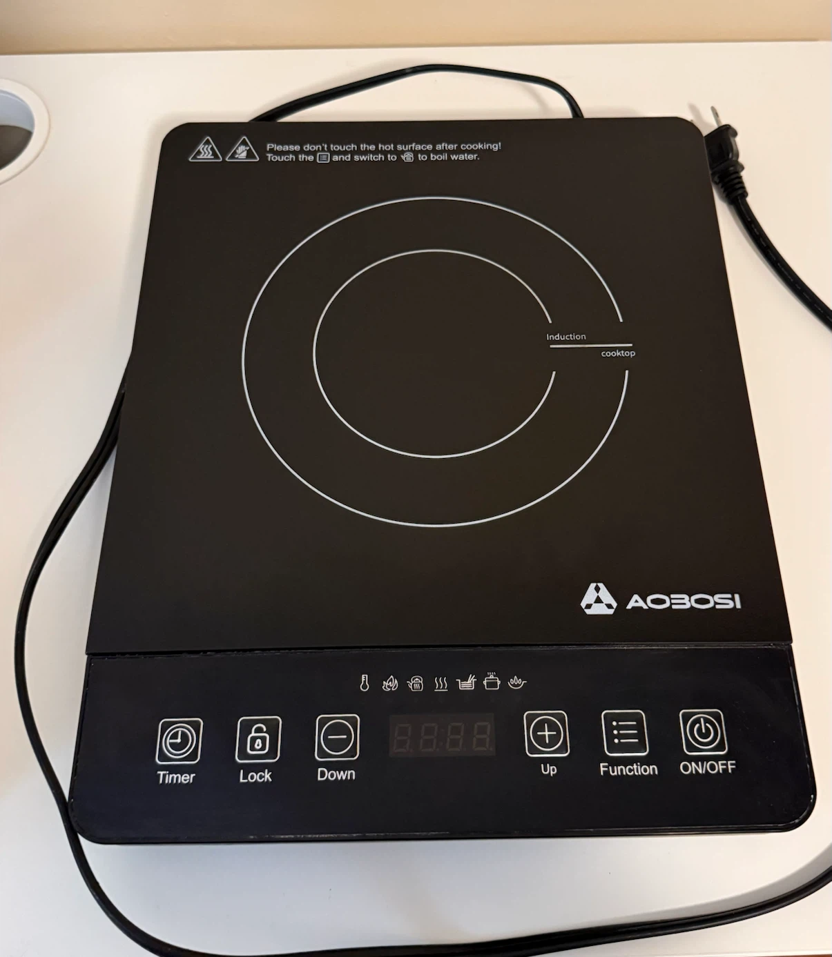 Aobosi Portable Induction Cooktop – Digital Countertop Burner