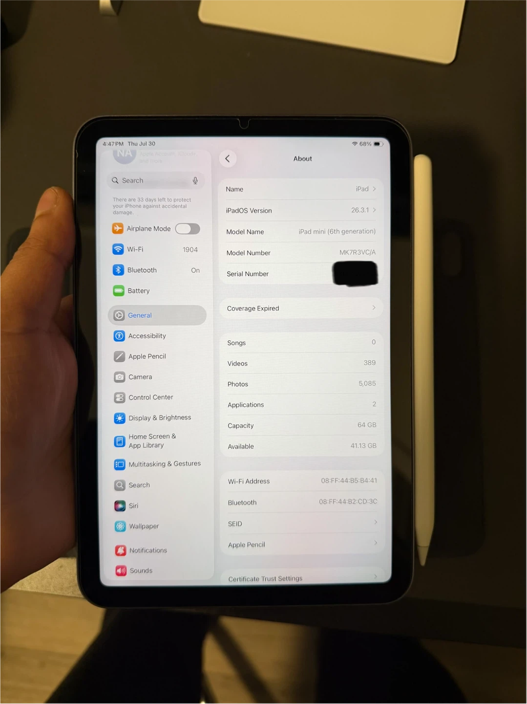 iPad Mini (6th Gen) 64gb with Apple Pencil (2nd Gen) - photo 3