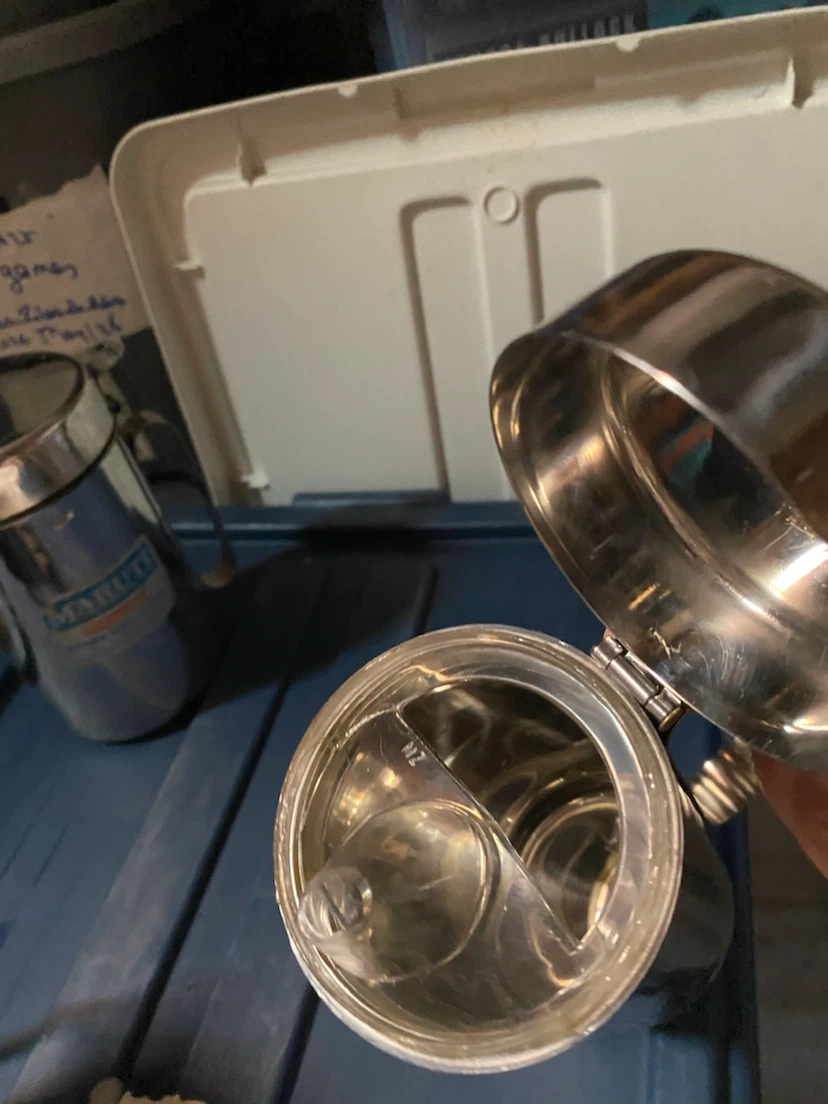 Maruti Stainless Steel Oil Dispenser. 7.5 in tall from India - photo 2