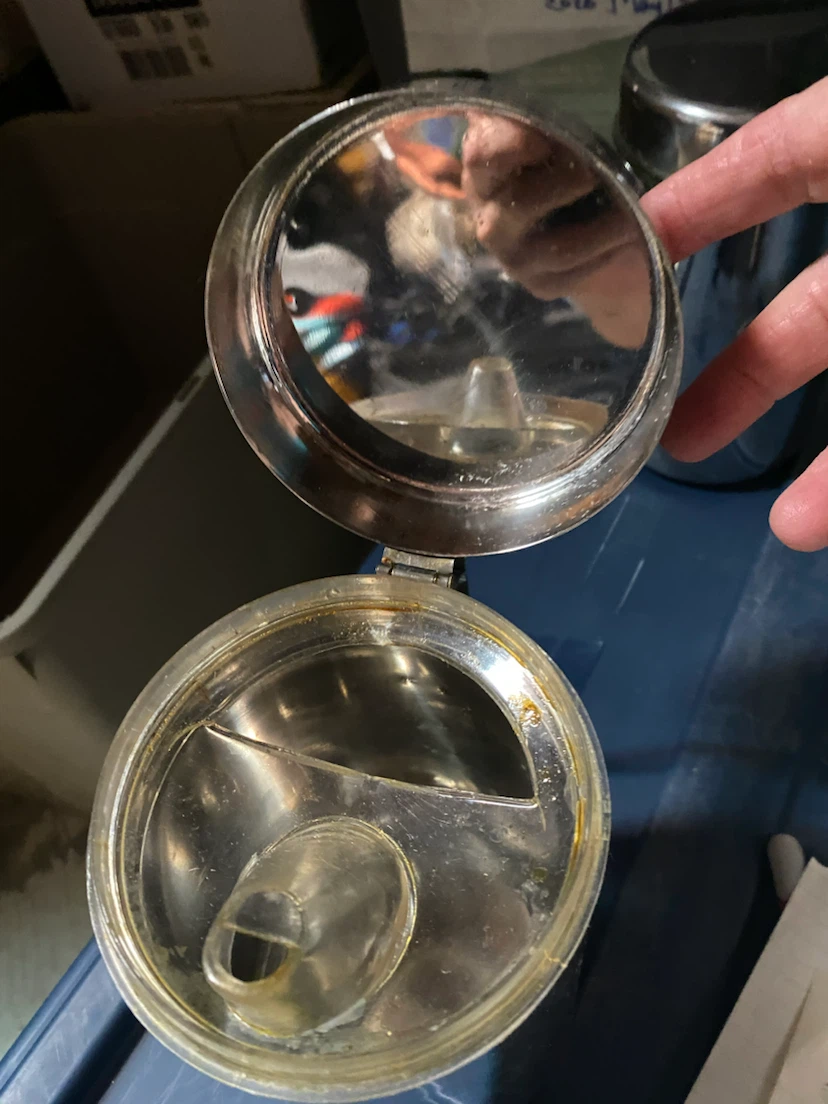Stainless Steel Oil Pot from India. Strong stainless steel - photo 4