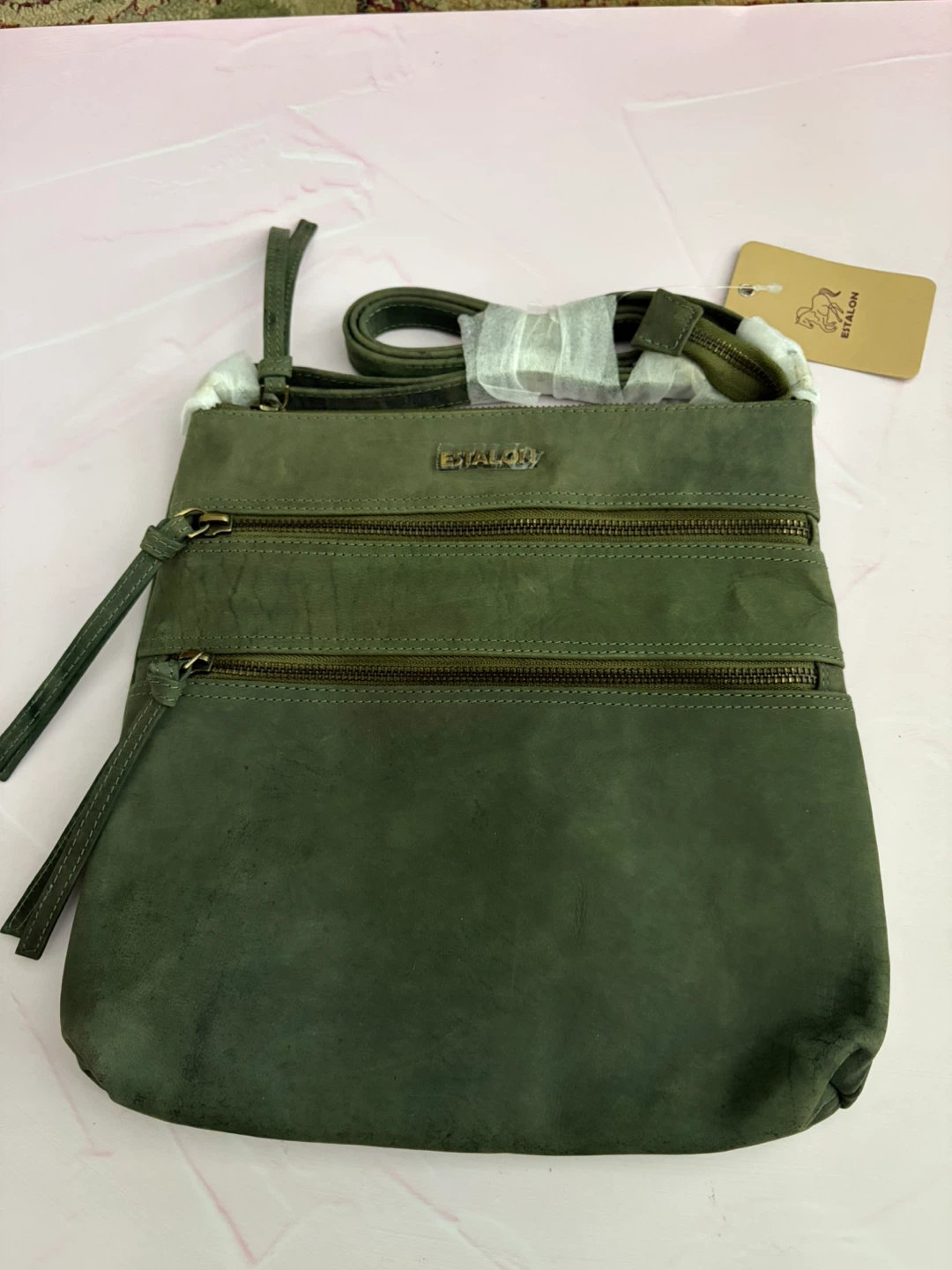 New Estalon Real Leather Crossbody Bag - photo 2