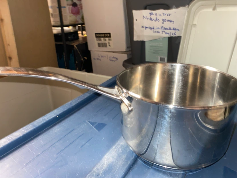 Wexford Steel Saucepan. About 6.5 in wide  Wexford strong pit